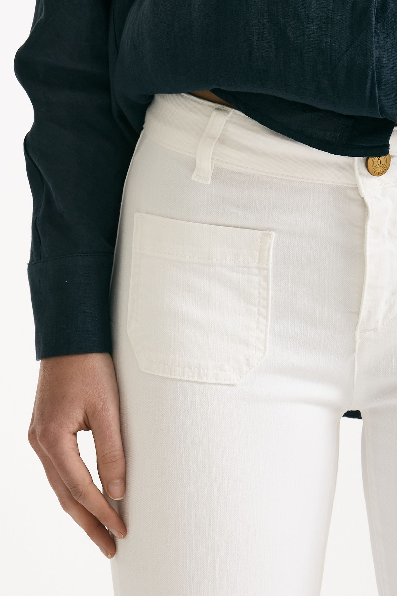 Jeans slim bianco Vita regolare donna Seafarer - 5