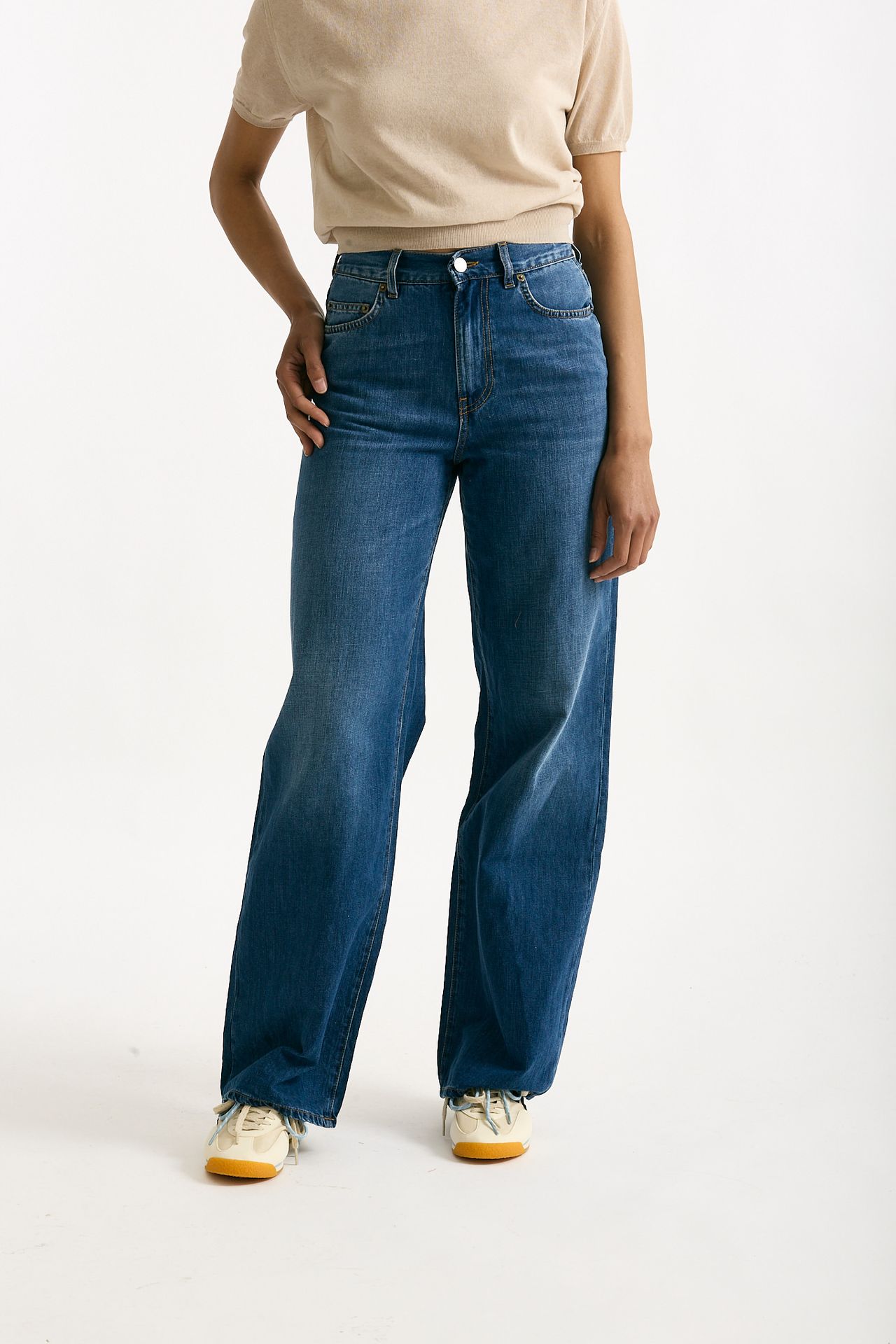 Jeans ampio CARMEN medio chiaro donna Siviglia - 1