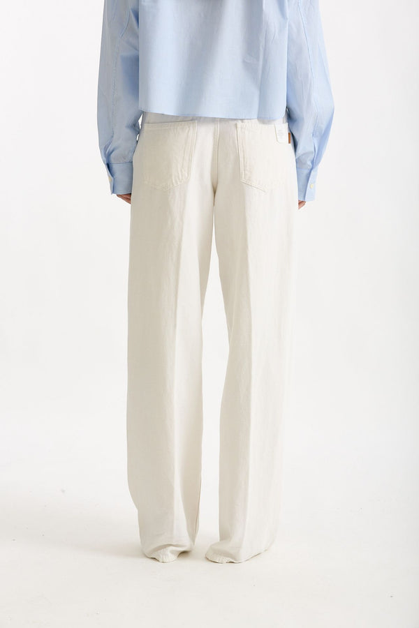 Jeans ANNA palazzo bianco donna Siviglia