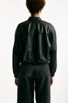 Bomber crop in pelle nero donna Myskin - 4