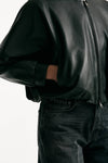 Bomber crop in pelle nero donna Myskin - 7