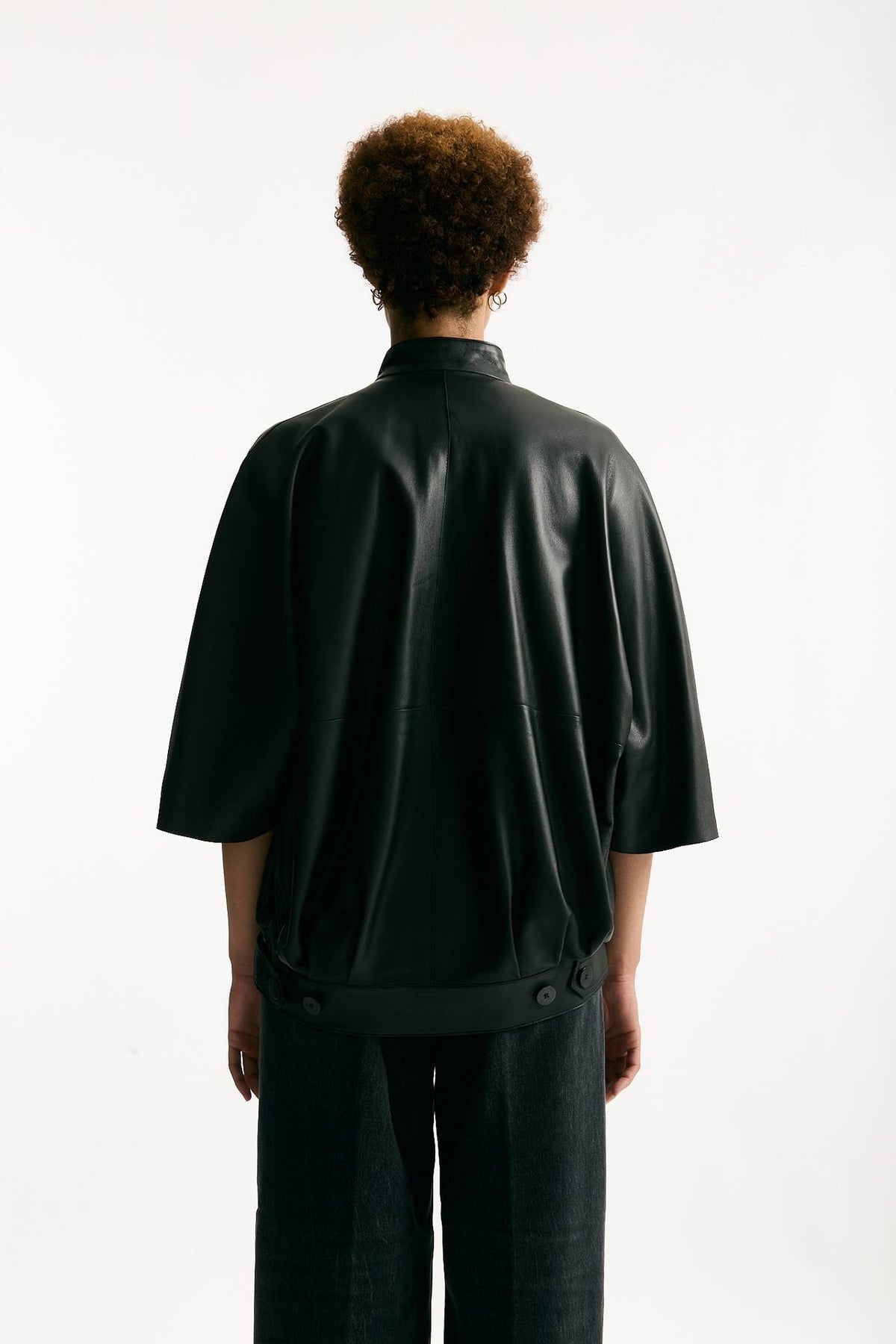 Giubbino over kimono nero donna Myskin - 3