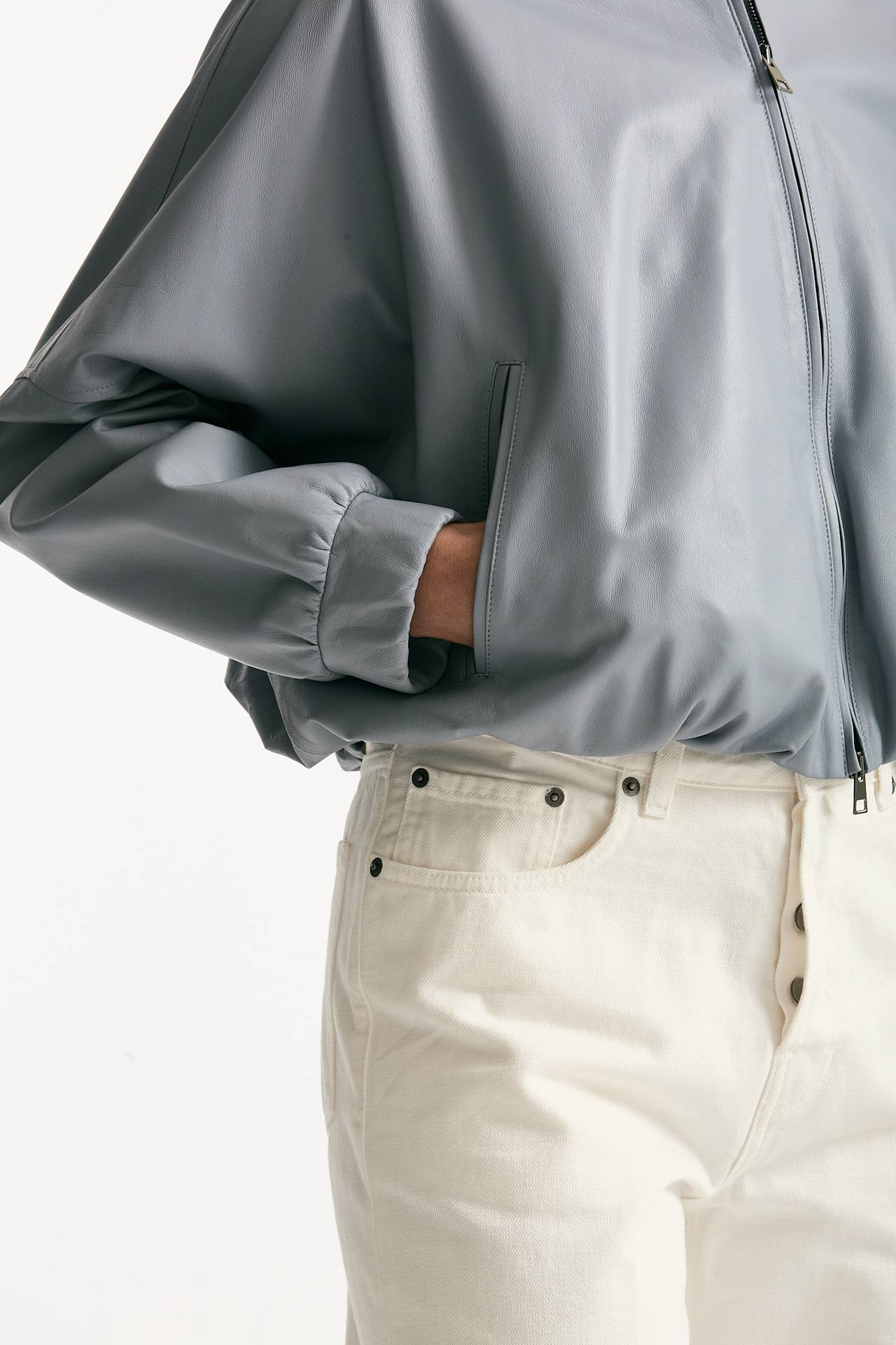 Bomber crop celeste donna Myskin - 6