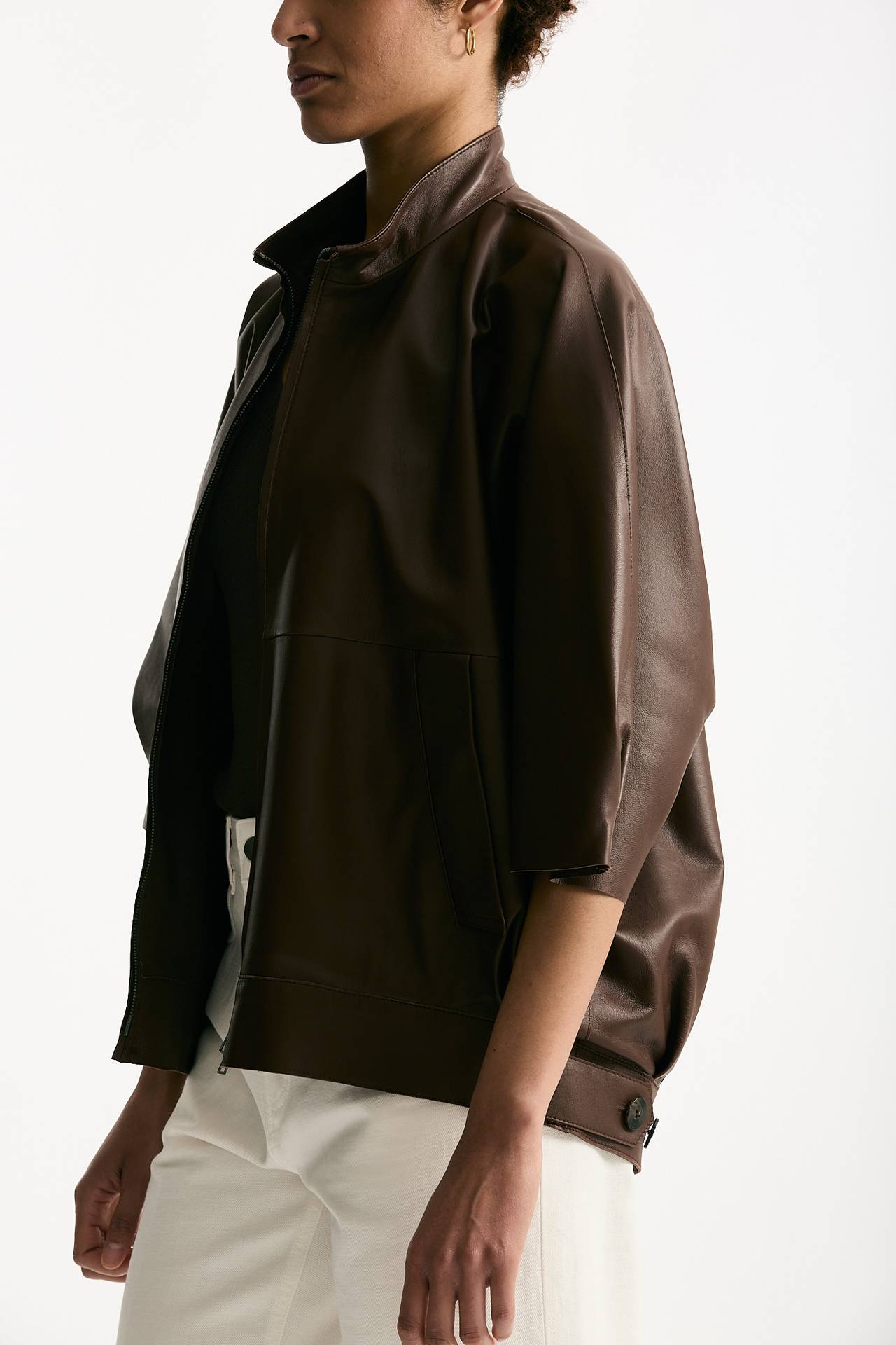 Giubbino kimono over cuoio donna Myskin - 4