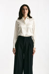 Camicia in seta bianco donna Tagliatore - 2