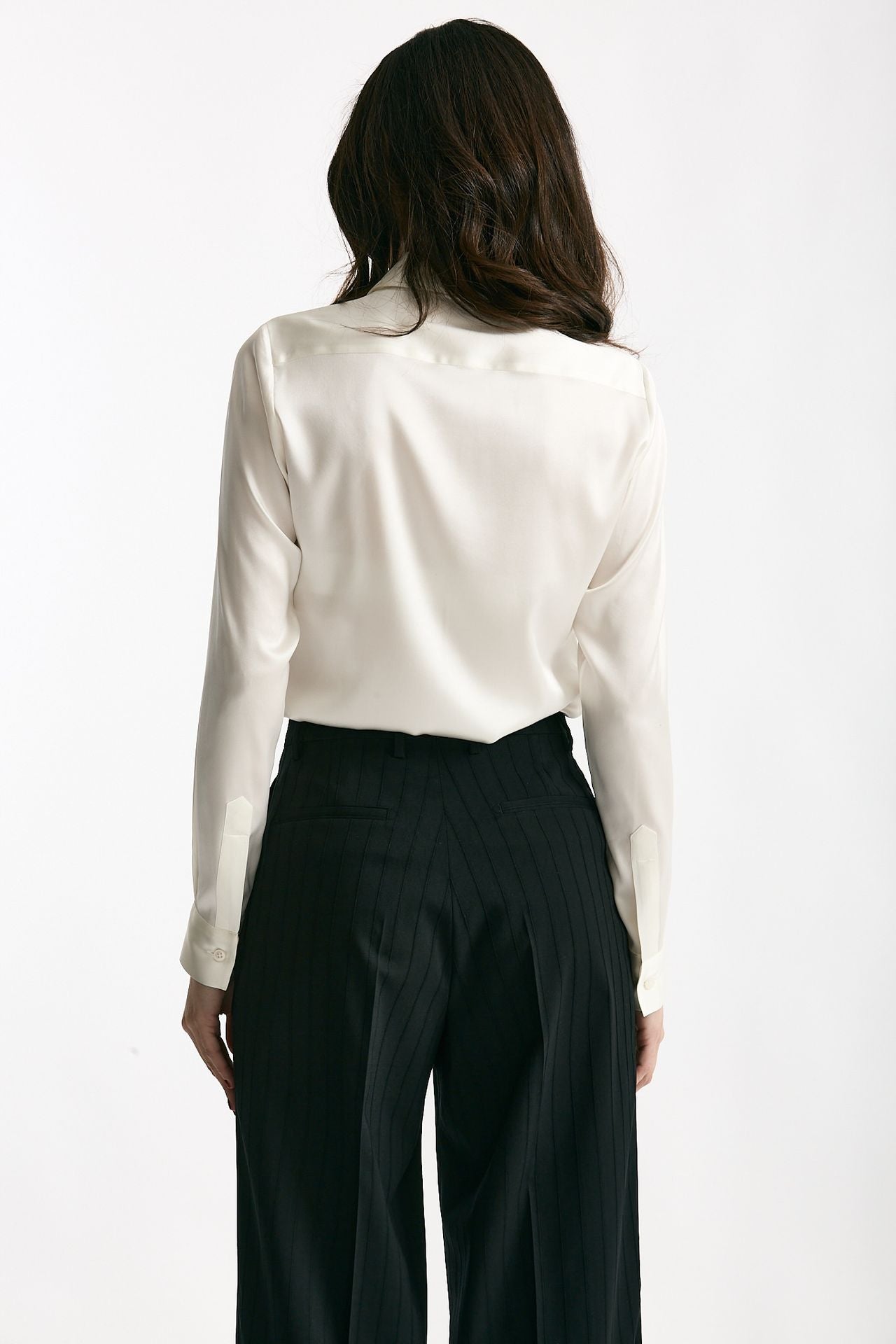 Camicia in seta bianco donna Tagliatore - 3