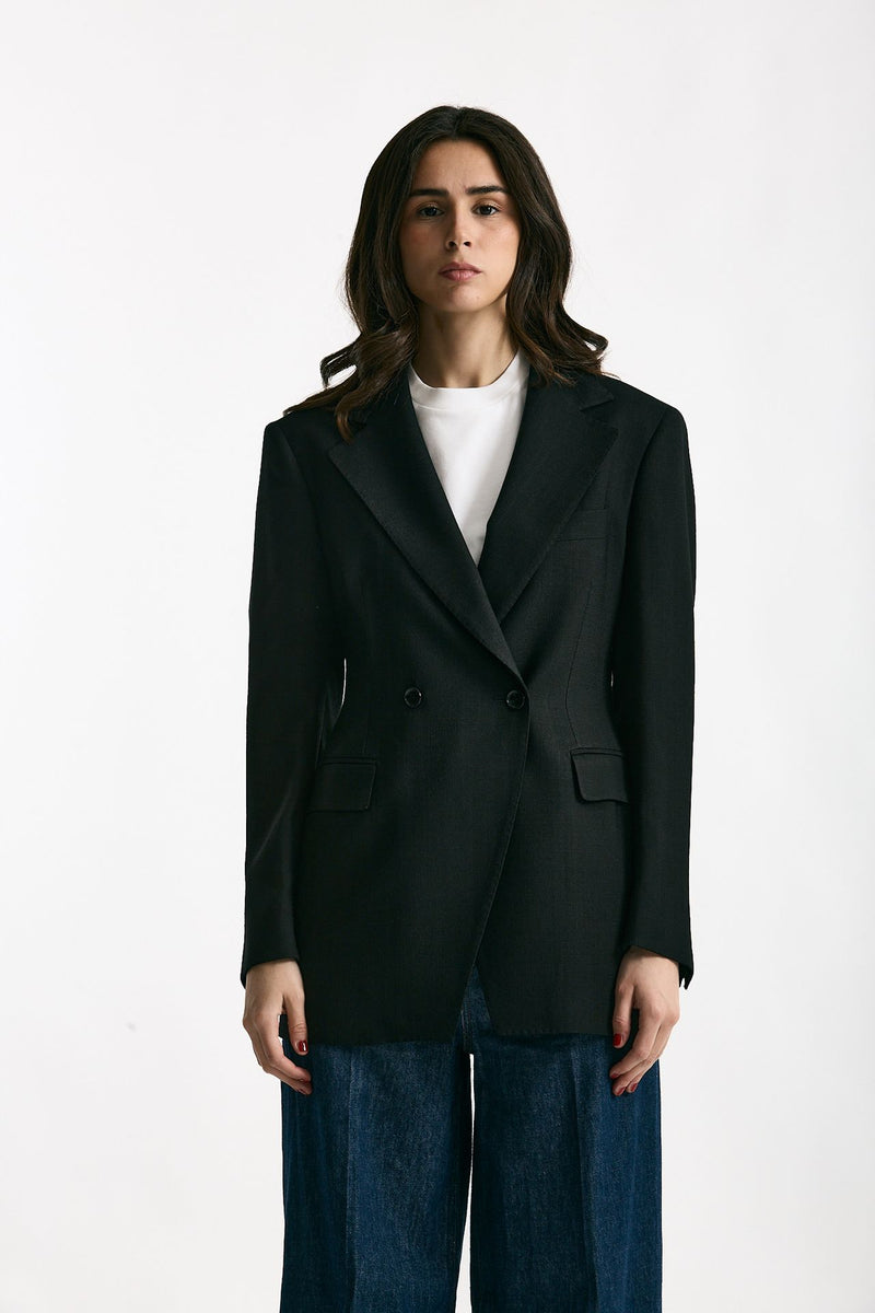 Blazer doppiopetto nero donna Tagliatore - 1