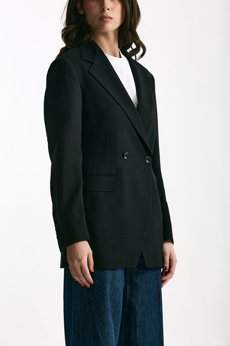 Blazer doppiopetto nero donna Tagliatore - 4