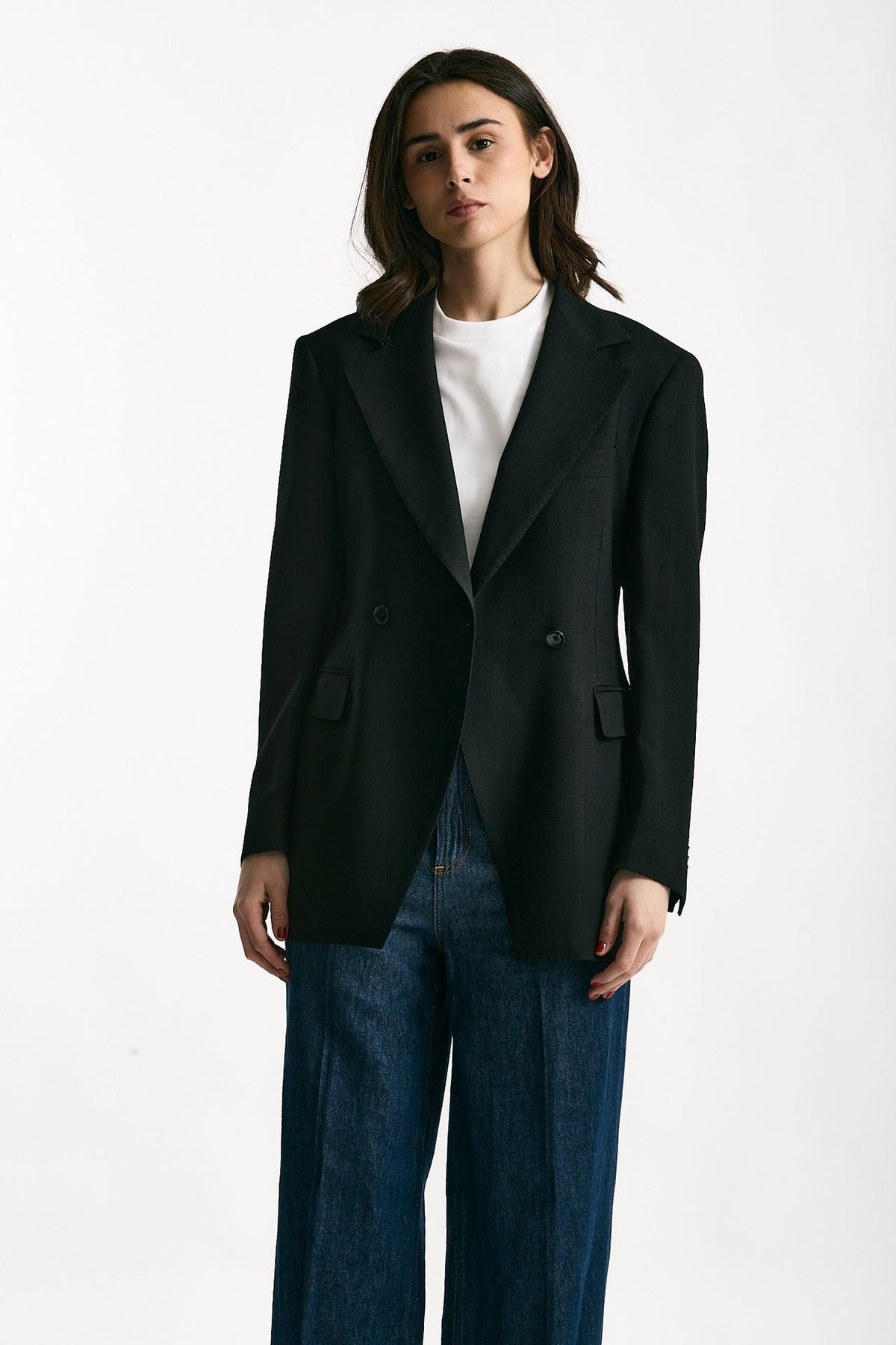 Blazer doppiopetto nero donna Tagliatore - 5