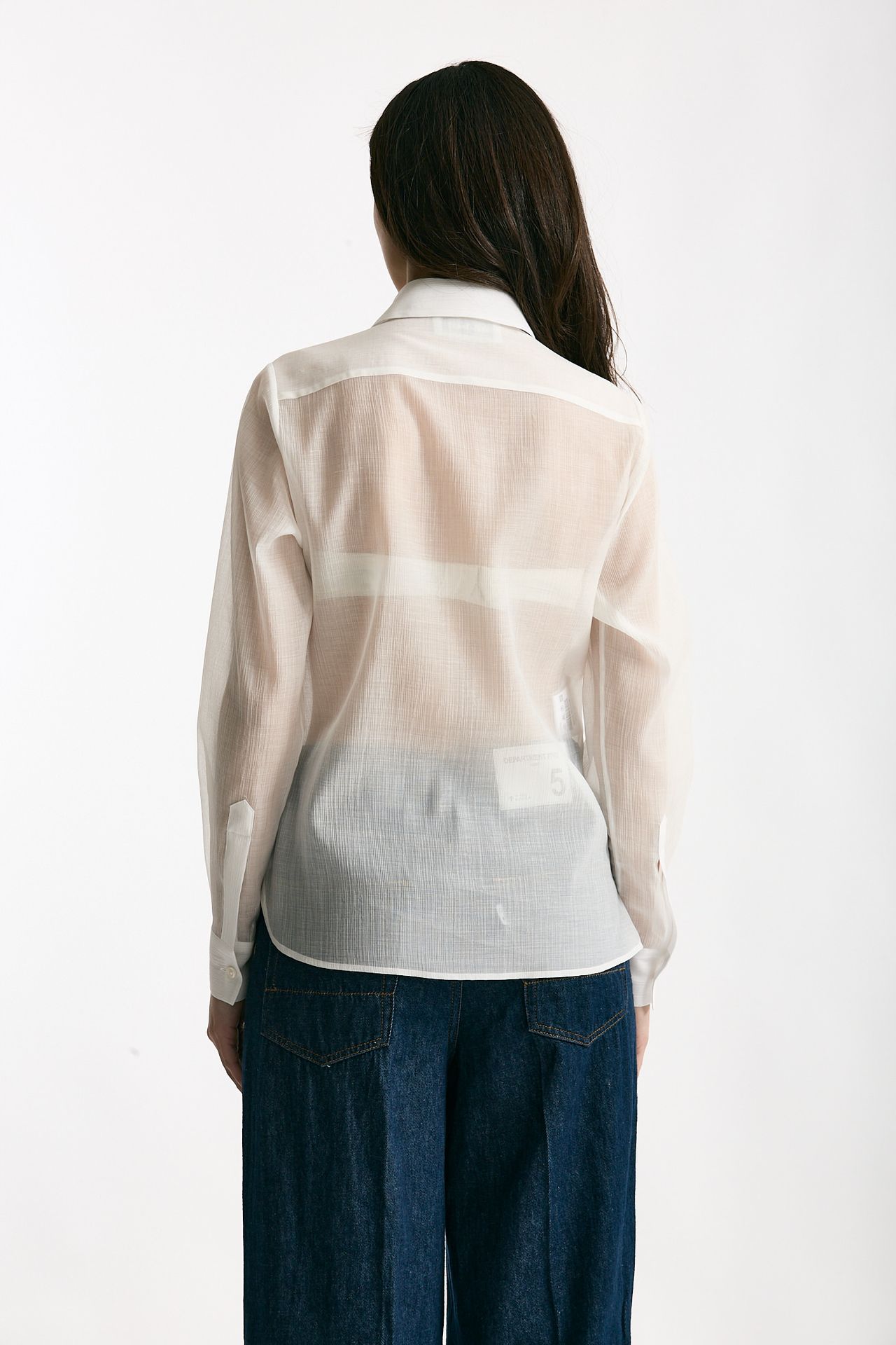Camicia in lyocell bianco donna Tagliatore - 4