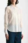Camicia in lyocell bianco donna Tagliatore - 1
