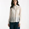 Camicia in lyocell bianco donna Tagliatore - 6