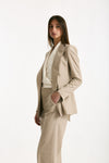 Tailleur doppiopetto T-ROS1 beige donna Tagliatore - 1