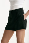 Short in tencel nero donna Federica tosi - 4