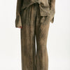 Pantalone vita alta stampato verde donna Federica tosi - 7
