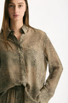 Camicia stampata pitone grigio donna Federica tosi - 6