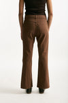 Jeans trombetta marrone chiaro donna Federica tosi - 3