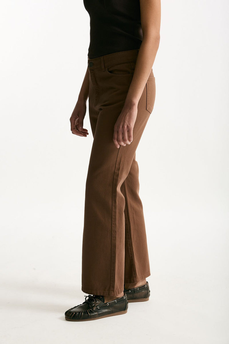 Jeans trombetta marrone chiaro donna Federica tosi - 4