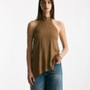 Top in misto seta cammello donna Federica tosi - 6