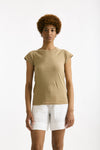 T-shirt in cotone beige scuro donna Transit par such - 1