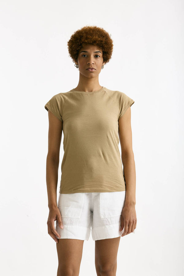 T-shirt in cotone beige scuro donna Transit par such