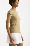T-shirt in cotone beige scuro donna Transit par such - 2