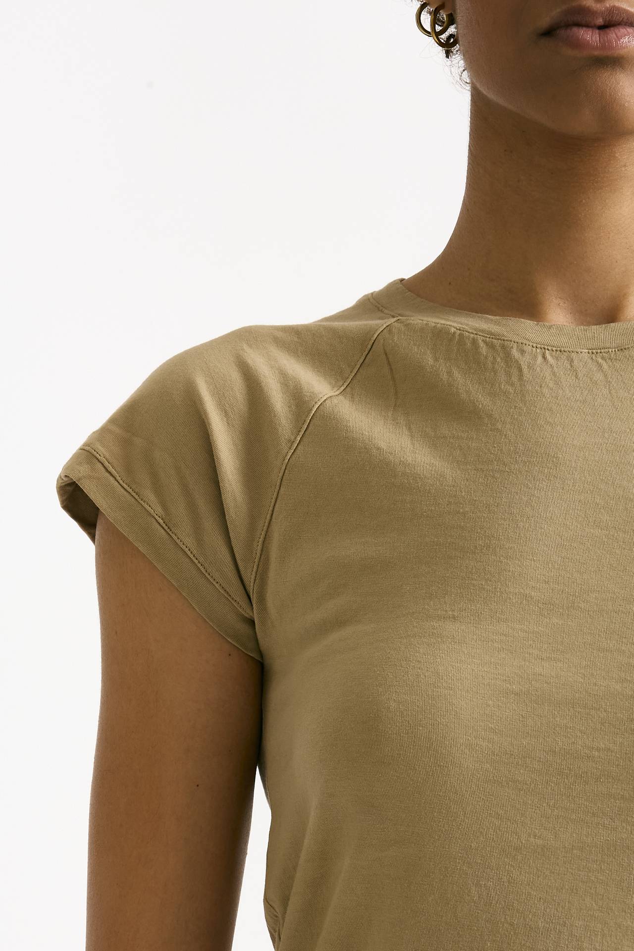 T-shirt in cotone beige scuro donna Transit par such - 4