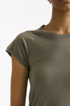 T-shirt in cotone taupe donna Transit par such - 5