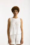 Top doppio tessuto bianco donna Transit par such - 1