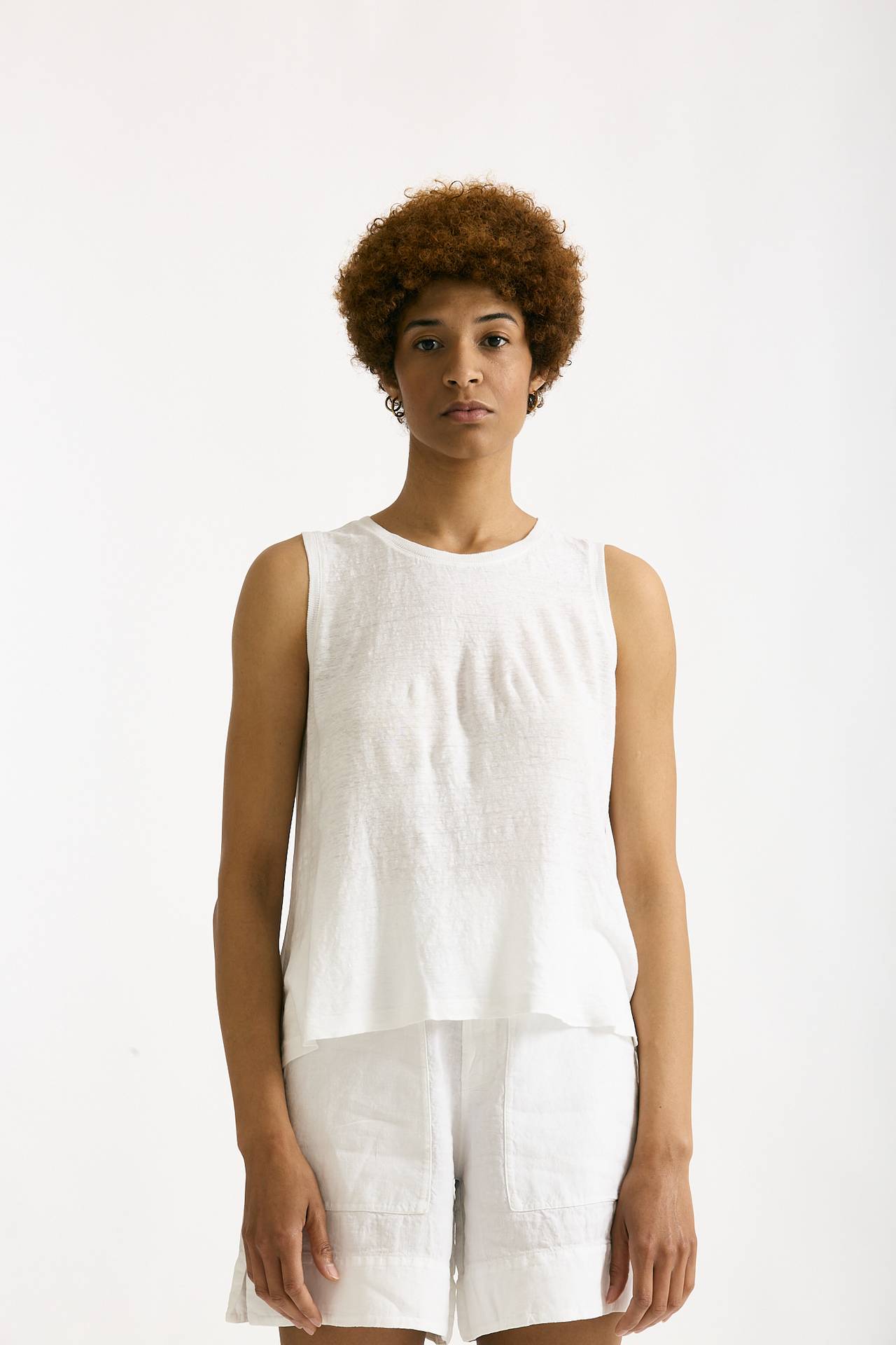Top doppio tessuto bianco donna Transit par such - 1