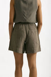 Bermuda in lino taupe donna Transit par such - 3