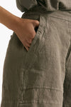 Bermuda in lino taupe donna Transit par such - 5