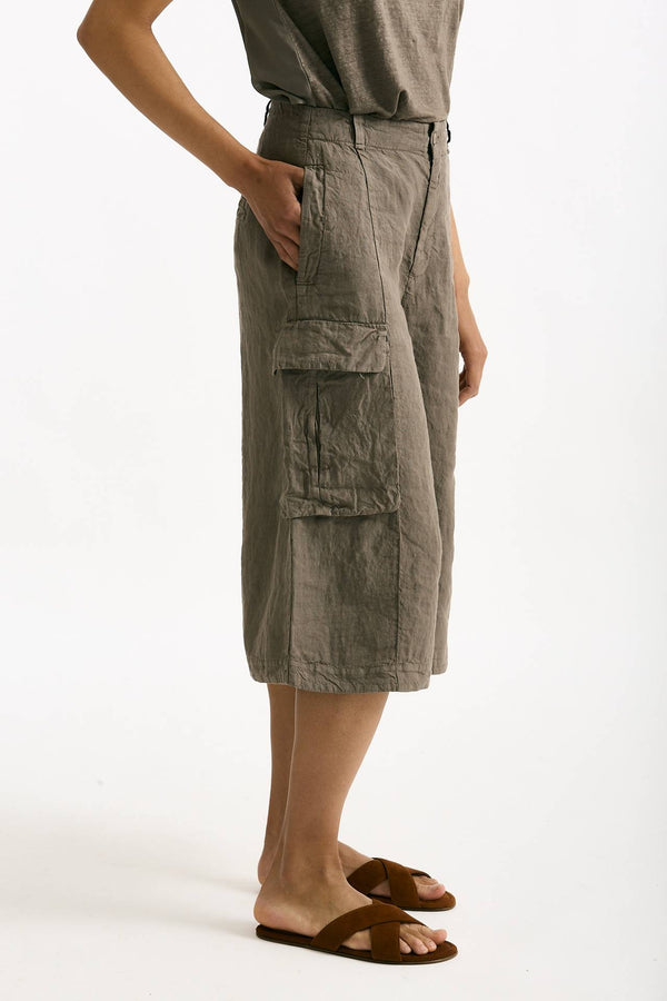 Bermuda over taupe vita alta donna Transit par such