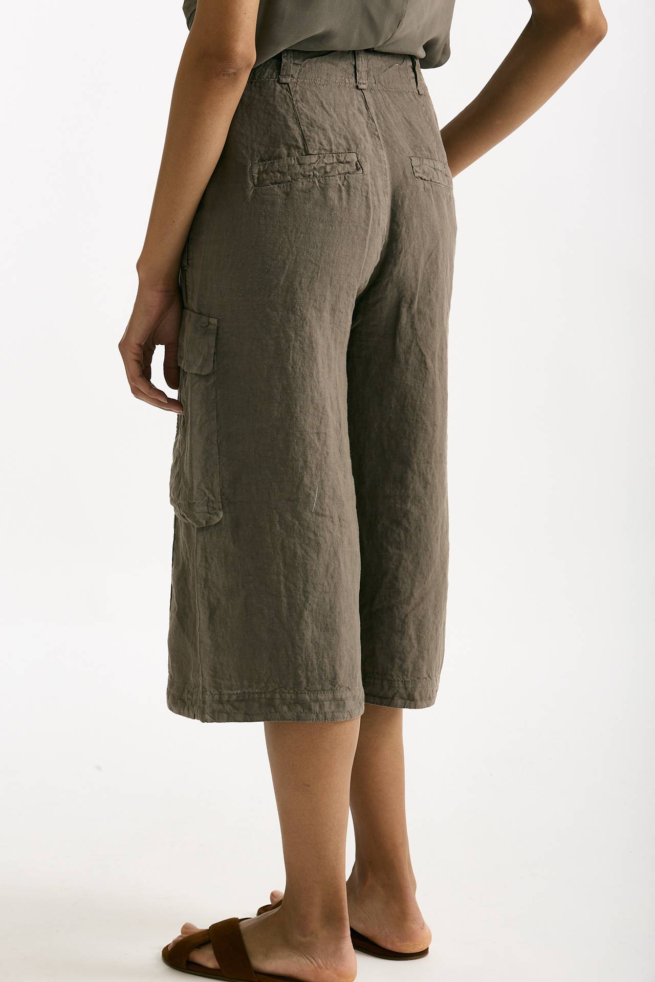 Bermuda over taupe vita alta donna Transit par such - 4