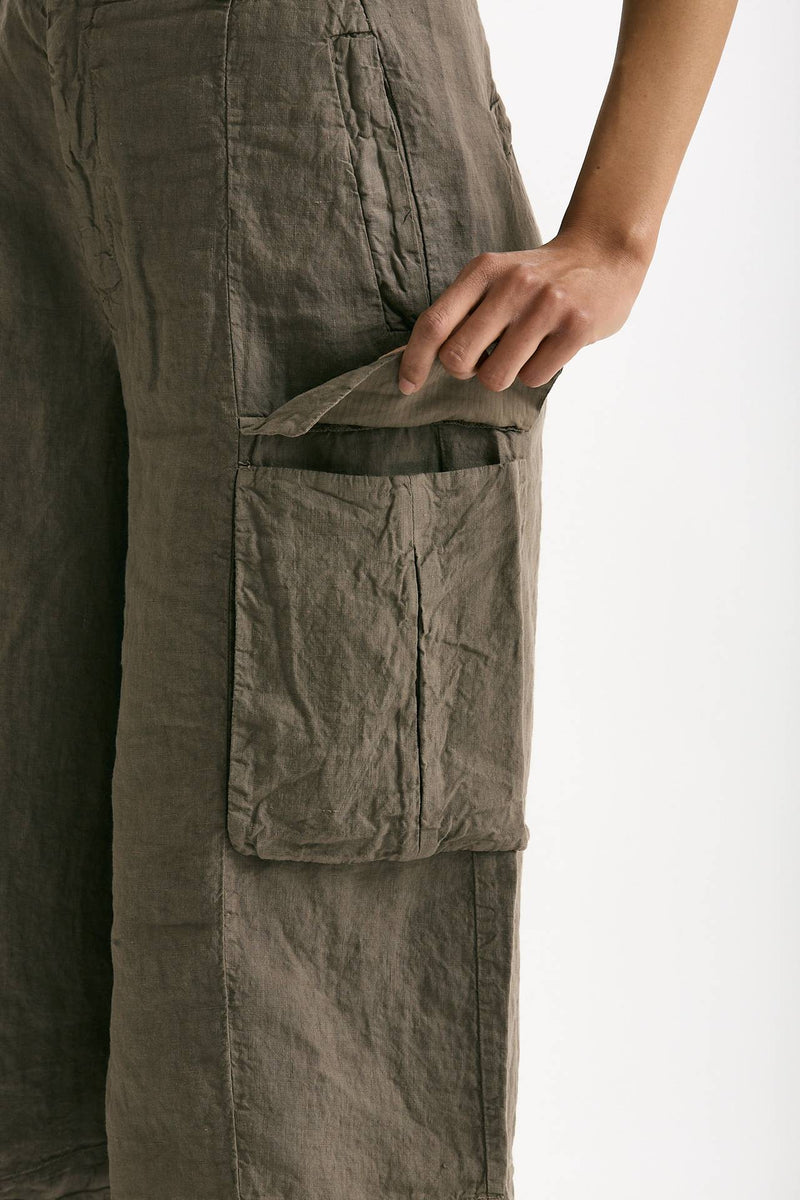 Bermuda over taupe vita alta donna Transit par such - 6