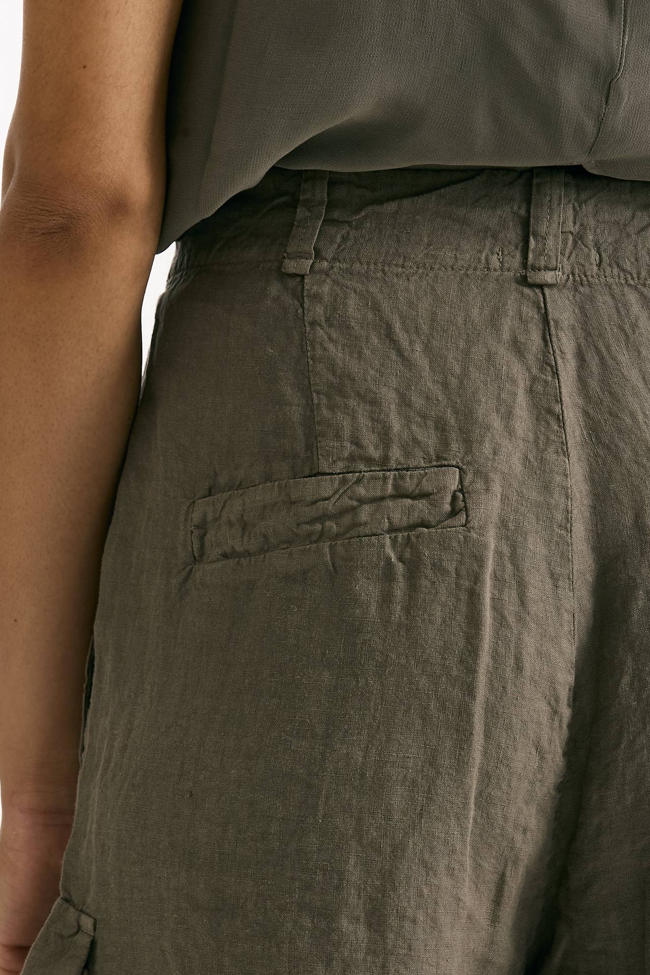 Bermuda over taupe vita alta donna Transit par such - 7