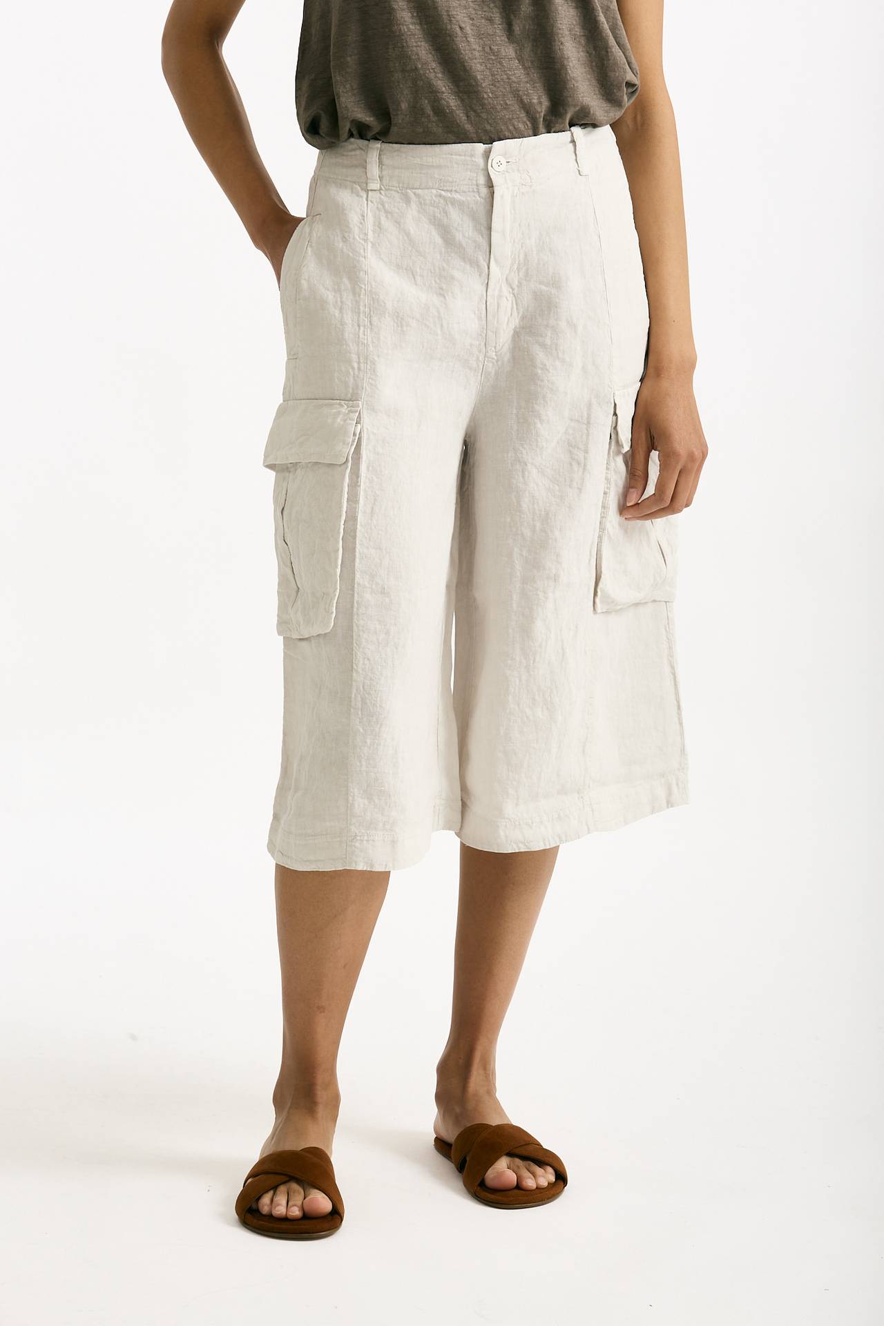 Bermuda over cemento chiaro donna Transit par such - 1