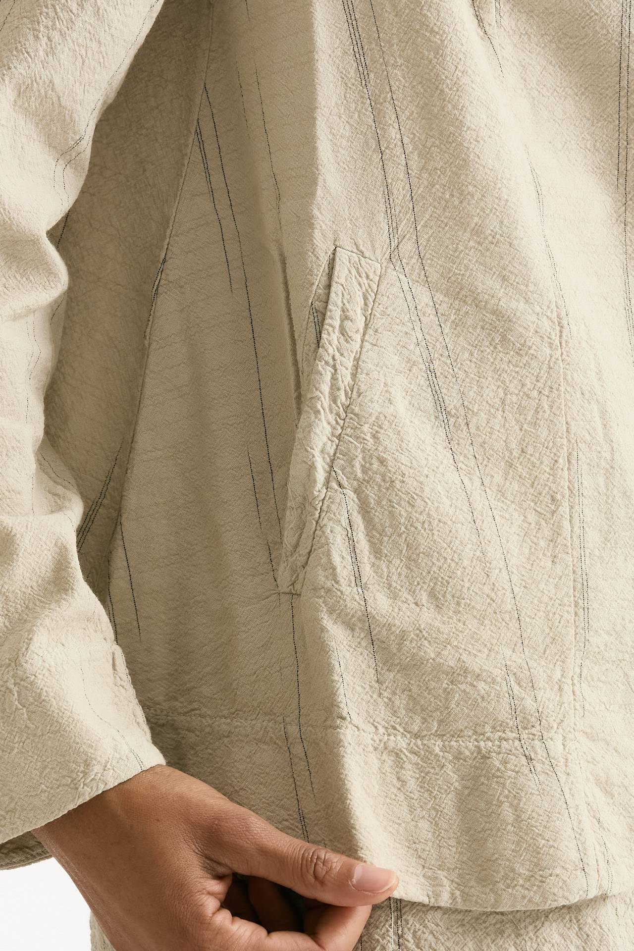 Blazer in cotone e viscosa sabbia donna Transit par such - 4