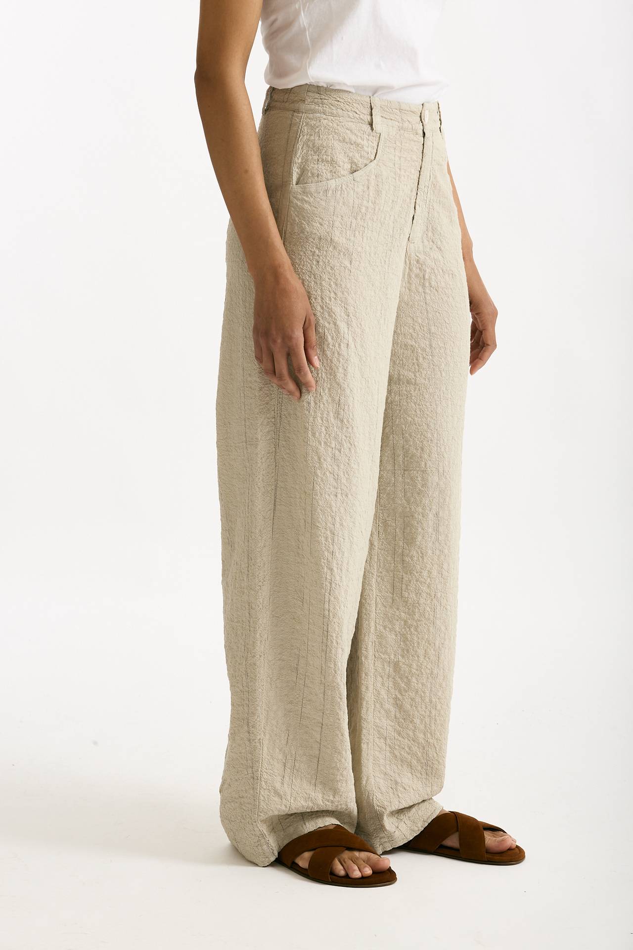 Pantalone ampio sabbia donna Transit par such - 2