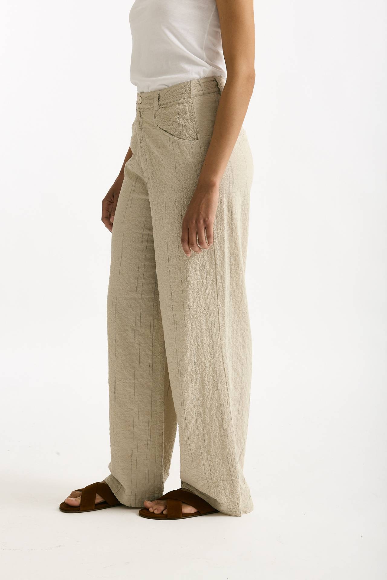 Pantalone ampio sabbia donna Transit par such - 4