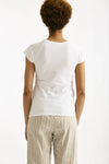 T-shirt in cotone bianco donna Transit par such - 3