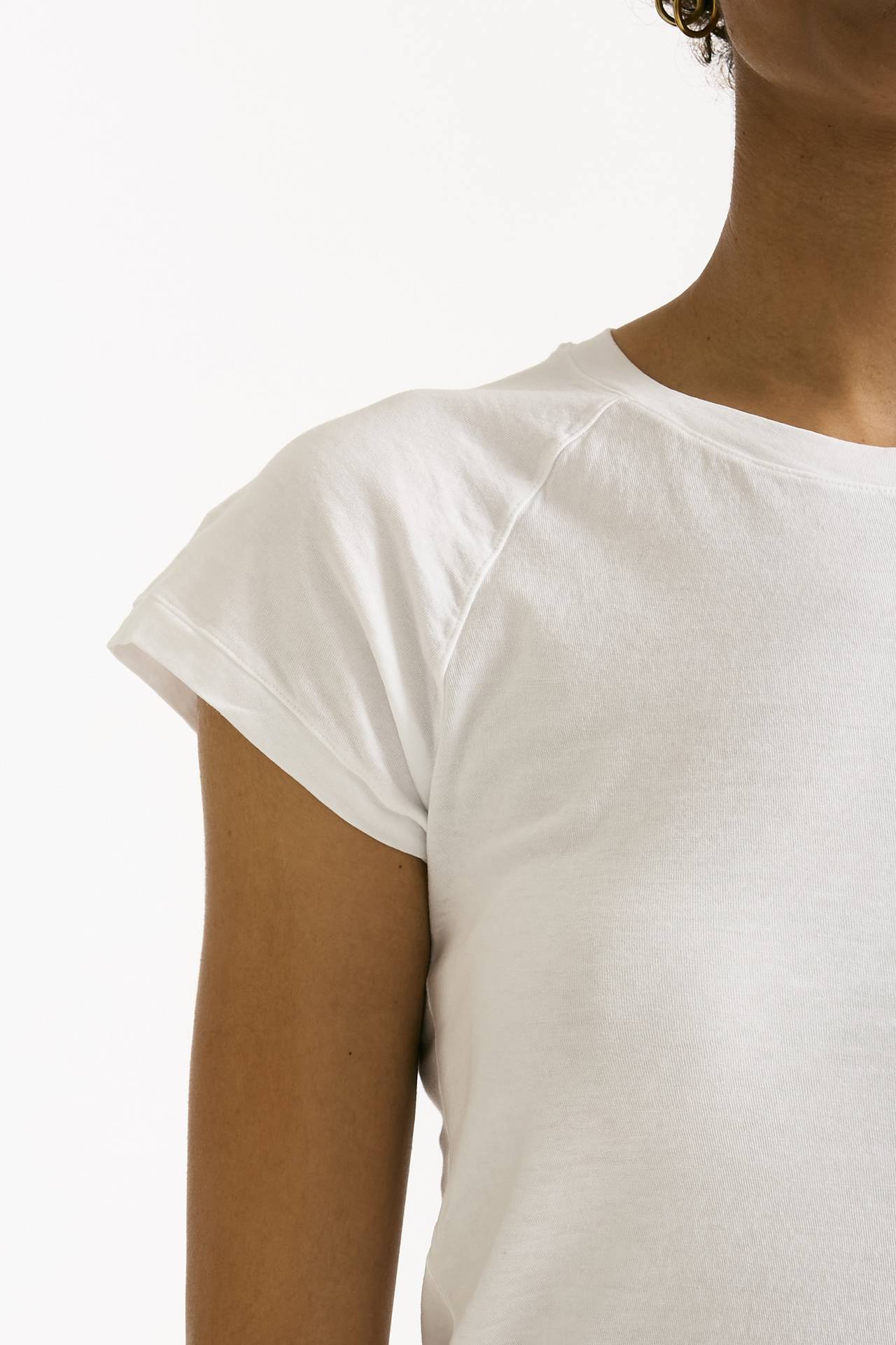 T-shirt in cotone bianco donna Transit par such - 5