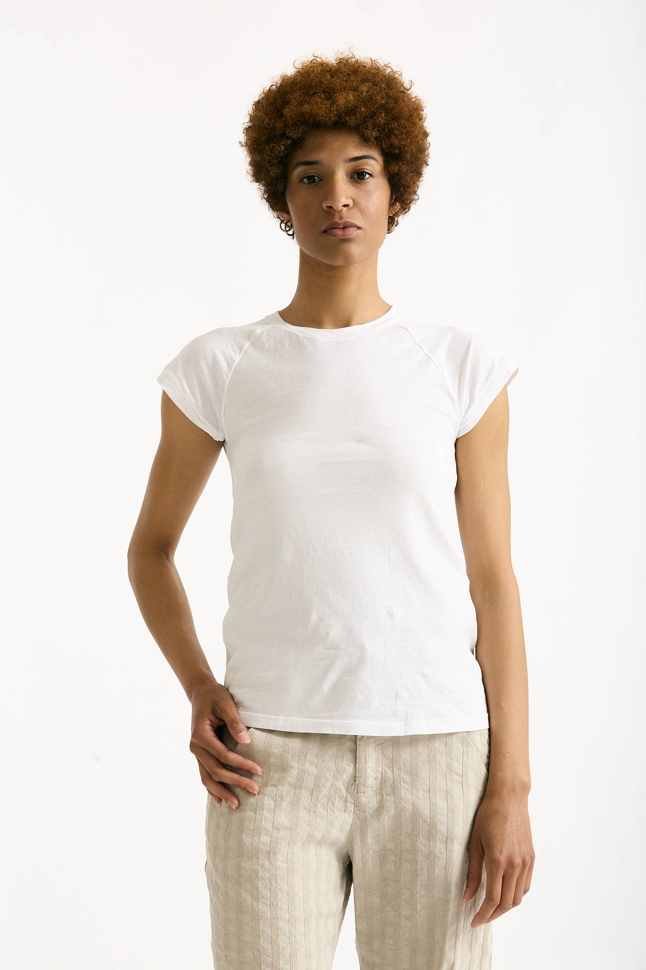 T-shirt in cotone bianco donna Transit par such - 1