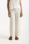 Pantalone ampio in lino cemento chiaro donna Transit par such - 2