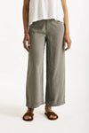 Pantalone ampio in lino taupe donna Transit par such - 1