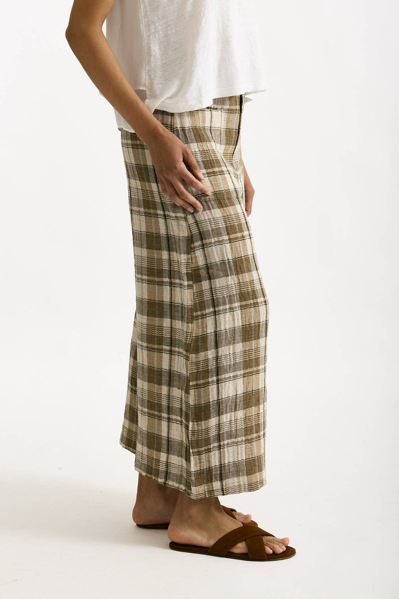 Pantalone ampio check Vita alta donna Transit par such - 2