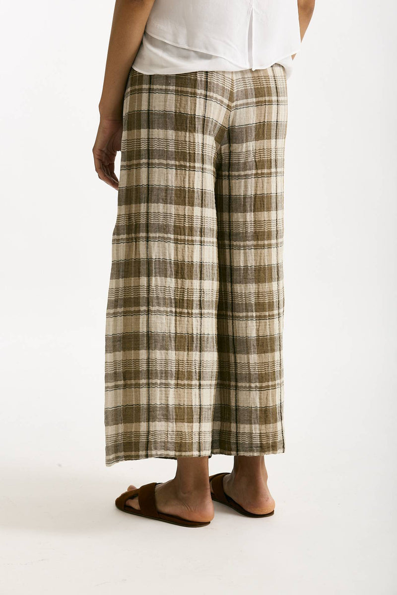 Pantalone ampio check Vita alta donna Transit par such - 3