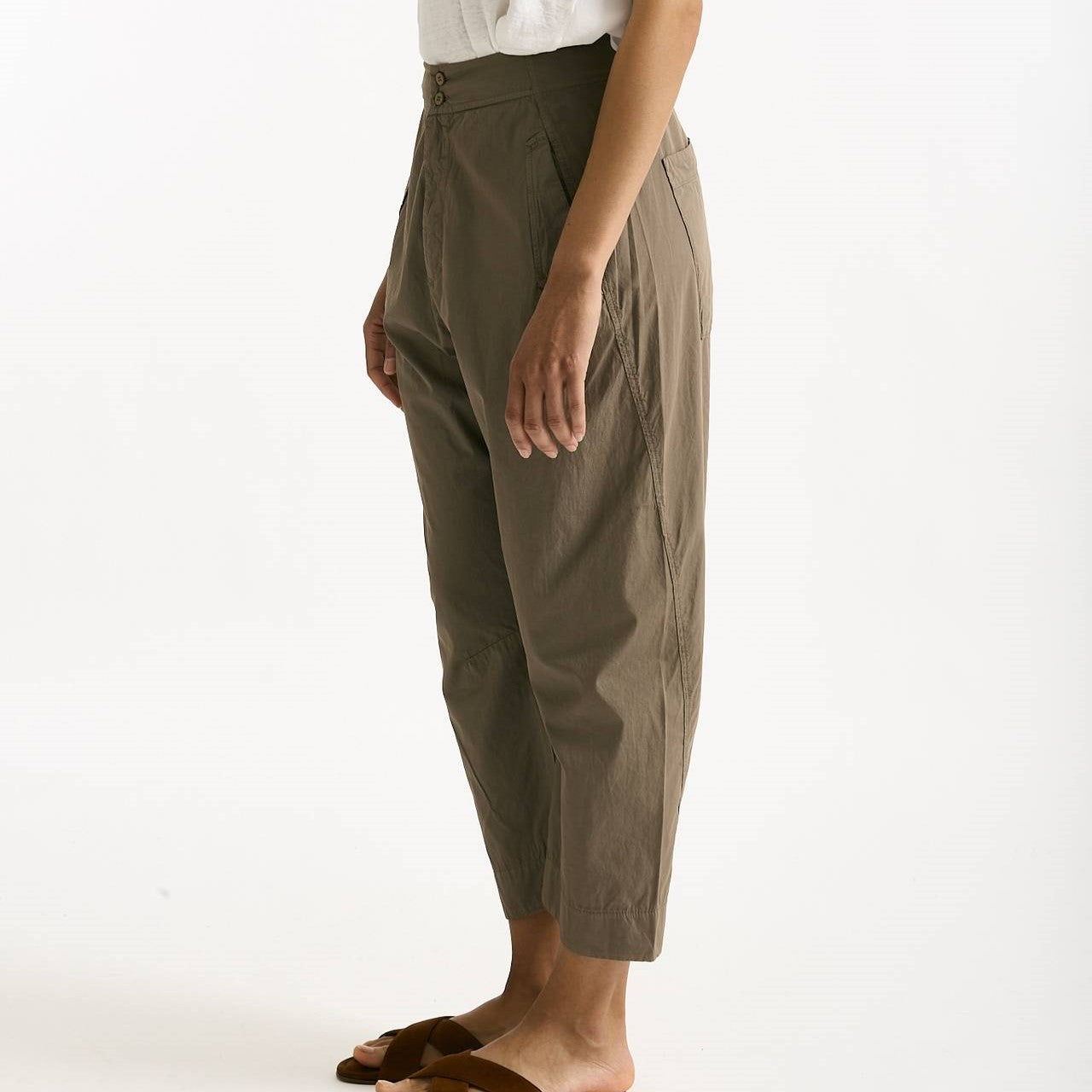 Pantalone in cotone leggero taupe donna Transit par such - 7