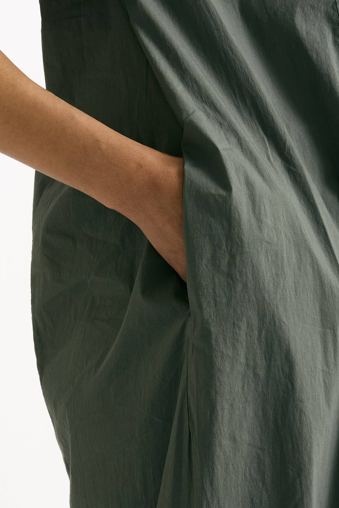 Abito over in cotone verde donna Transit par such - 5