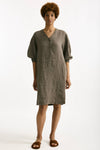 Abito over lino taupe donna Transit par such - 2